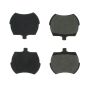 CENTRIC PARTS 102.00610 C-Tek Semi-Metallic Brake Pads with Shims