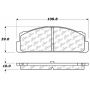 CENTRIC PARTS 102.00710 C-Tek Semi-Metallic Brake Pads with Shims