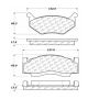 CENTRIC PARTS 102.00840 C-Tek Semi-Metallic Brake Pads with Shims