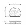 CENTRIC PARTS 102.00880 C-Tek Semi-Metallic Brake Pads with Shims