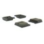 CENTRIC PARTS 102.00960 C-Tek Semi-Metallic Brake Pads with Shims