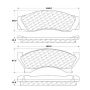 CENTRIC PARTS 102.01020 C-Tek Semi-Metallic Brake Pads with Shims