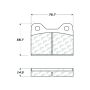 CENTRIC PARTS 102.01080 C-Tek Semi-Metallic Brake Pads with Shims