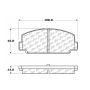 CENTRIC PARTS 102.01120 C-Tek Semi-Metallic Brake Pads with Shims
