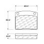 CENTRIC PARTS 102.01170 C-Tek Semi-Metallic Brake Pads with Shims