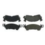 CENTRIC PARTS 102.01220 C-Tek Semi-Metallic Brake Pads with Shims