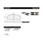 CENTRIC PARTS 102.01310 C-Tek Semi-Metallic Brake Pads with Shims
