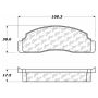CENTRIC PARTS 102.01330 C-Tek Semi-Metallic Brake Pads with Shims