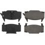 CENTRIC PARTS 102.01390 C-Tek Semi-Metallic Brake Pads with Shims