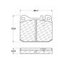 CENTRIC PARTS 102.01450 C-Tek Semi-Metallic Brake Pads with Shims