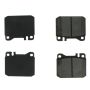 CENTRIC PARTS 102.01450 C-Tek Semi-Metallic Brake Pads with Shims