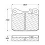 CENTRIC PARTS 102.01451 C-Tek Semi-Metallic Brake Pads with Shims