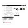 CENTRIC PARTS 102.01510 C-Tek Semi-Metallic Brake Pads with Shims
