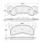 CENTRIC PARTS 102.01530 C-Tek Semi-Metallic Brake Pads with Shims