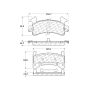 CENTRIC PARTS 102.01540 C-Tek Semi-Metallic Brake Pads with Shims