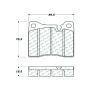 CENTRIC PARTS 102.01630 C-Tek Semi-Metallic Brake Pads with Shims