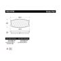 CENTRIC PARTS 102.01750 C-Tek Semi-Metallic Brake Pads with Shims