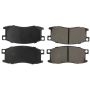 CENTRIC PARTS 102.01760 C-Tek Semi-Metallic Brake Pads with Shims
