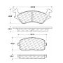 CENTRIC PARTS 102.01800 C-Tek Semi-Metallic Brake Pads with Shims