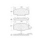 CENTRIC PARTS 102.01910 C-Tek Semi-Metallic Brake Pads with Shims