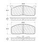 CENTRIC PARTS 102.01970 C-Tek Semi-Metallic Brake Pads with Shims