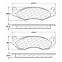 CENTRIC PARTS 102.02030 C-Tek Semi-Metallic Brake Pads with Shims