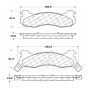 CENTRIC PARTS 102.02040 C-Tek Semi-Metallic Brake Pads with Shims