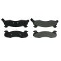 CENTRIC PARTS 102.02040 C-Tek Semi-Metallic Brake Pads with Shims