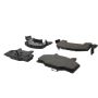 CENTRIC PARTS 102.02140 C-Tek Semi-Metallic Brake Pads with Shims