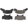 CENTRIC PARTS 102.02140 C-Tek Semi-Metallic Brake Pads with Shims