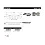 CENTRIC PARTS 102.02180 C-Tek Semi-Metallic Brake Pads with Shims