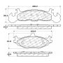 CENTRIC PARTS 102.02190 C-Tek Semi-Metallic Brake Pads with Shims