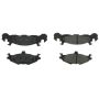 CENTRIC PARTS 102.02190 C-Tek Semi-Metallic Brake Pads with Shims