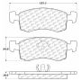 CENTRIC PARTS 102.02200 C-Tek Semi-Metallic Brake Pads with Shims