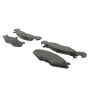 CENTRIC PARTS 102.02210 C-Tek Semi-Metallic Brake Pads with Shims