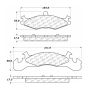 CENTRIC PARTS 102.02210 C-Tek Semi-Metallic Brake Pads with Shims