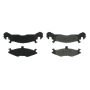 CENTRIC PARTS 102.02210 C-Tek Semi-Metallic Brake Pads with Shims