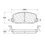 CENTRIC PARTS 102.02260 C-Tek Semi-Metallic Brake Pads with Shims