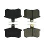CENTRIC PARTS 102.02280 C-Tek Semi-Metallic Brake Pads with Shims