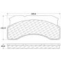 CENTRIC PARTS 102.02360 C-Tek Semi-Metallic Brake Pads with Shims