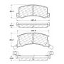 CENTRIC PARTS 102.02400 C-Tek Semi-Metallic Brake Pads with Shims
