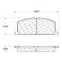 CENTRIC PARTS 102.02420 C-Tek Semi-Metallic Brake Pads with Shims