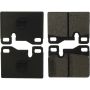 CENTRIC PARTS 102.02540 C-Tek Semi-Metallic Brake Pads with Shims