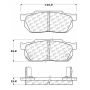 CENTRIC PARTS 102.02560 C-Tek Semi-Metallic Brake Pads with Shims