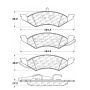 CENTRIC PARTS 102.02570 C-Tek Semi-Metallic Brake Pads with Shims