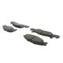 CENTRIC PARTS 102.02590 C-Tek Semi-Metallic Brake Pads with Shims