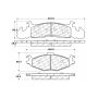 CENTRIC PARTS 102.02590 C-Tek Semi-Metallic Brake Pads with Shims