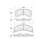 CENTRIC PARTS 102.02610 C-Tek Semi-Metallic Brake Pads with Shims