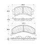 CENTRIC PARTS 102.02620 C-Tek Semi-Metallic Brake Pads with Shims