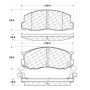 CENTRIC PARTS 102.02630 C-Tek Semi-Metallic Brake Pads with Shims